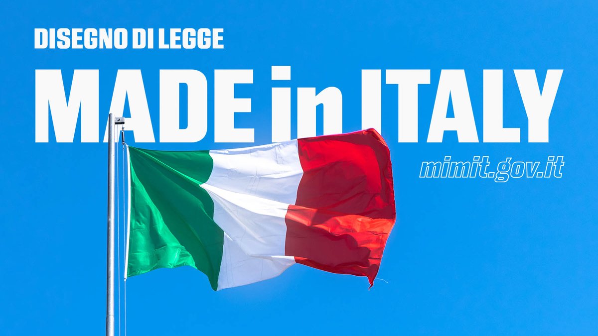 Istituzione della Giornata del Made in Italy

Il 15 aprile di ciascun anno si festeggerà la Giornata nazionale del made in Italy.

mimit.gov.it/it/notizie-sta…