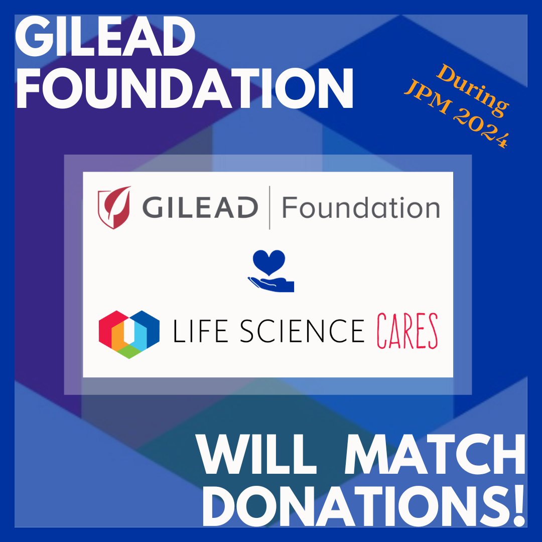 Today’s the last day! Help the LSC team maximize the Gilead Foundation’s generous match challenge! jpm-2024.justgiving-sites.com