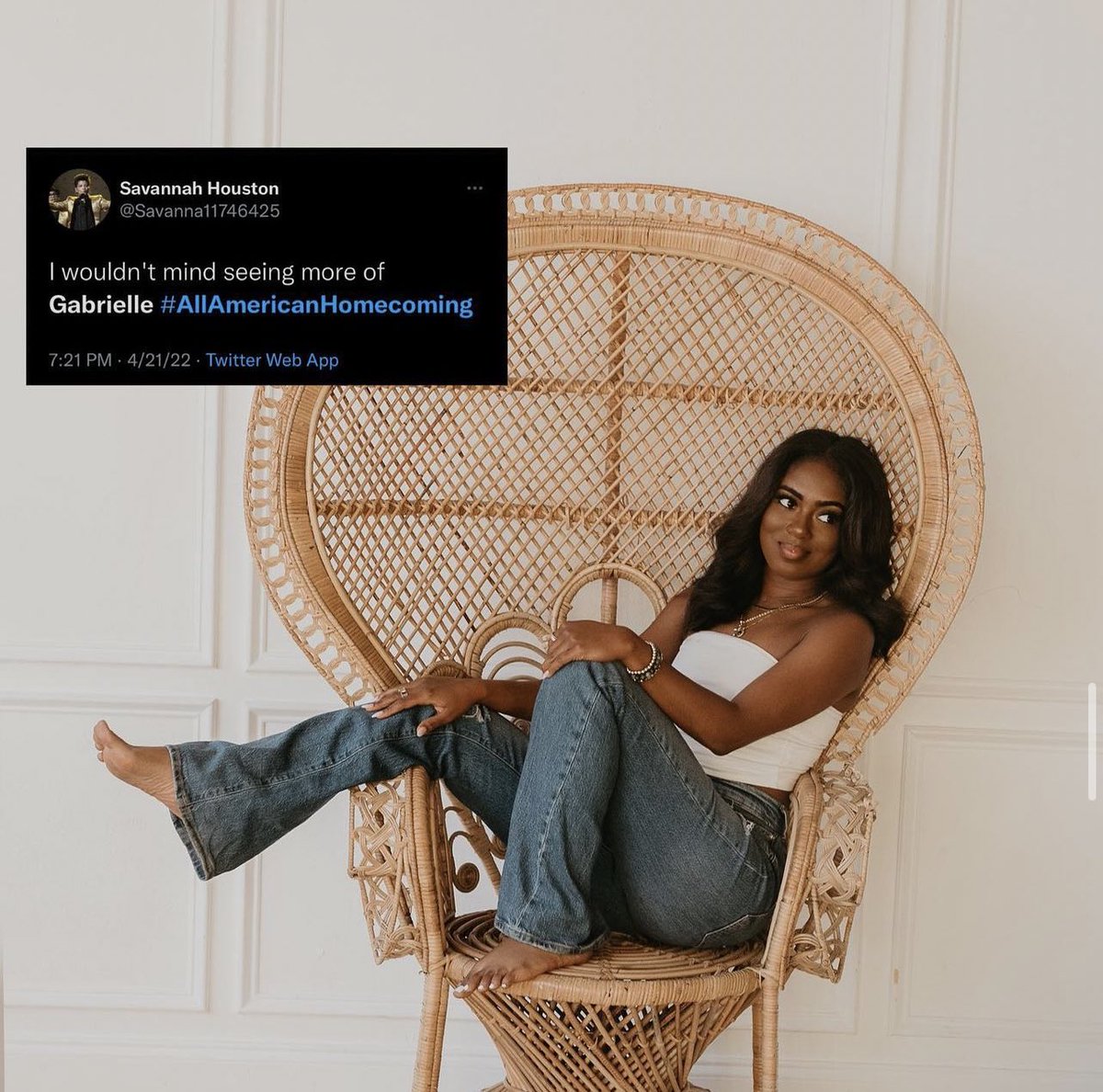 PoeticBlckgrl's tweet photo. More importantly 

I better see my girl Gabby next season🥰 https://t.co/mjQjFWN4QQ