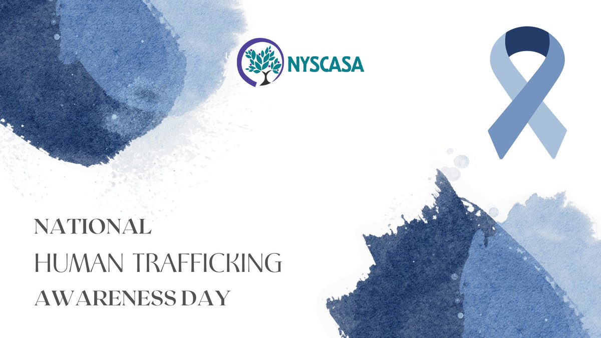 January is National Slavery and Human Trafficking Month, where we recognize and dedicate time to learning how to prevent and respond to human trafficking, a form of human slavery. Raise awareness on Jan 11 #WearBlueDay: Human Trafficking Awareness Day! hopeforjustice.org/national-slave…