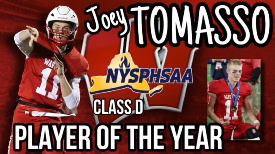 Waverly senior JOEY TOMASSO named New York State Class C 'Player of the Year;' 11 other Waverly players earn recognition — five on first team. @Eknolles @RMcIntosh_WCSD @Waverlyfootbal3 @WaverlyRec valleysportsreport.net/index_get.php?…