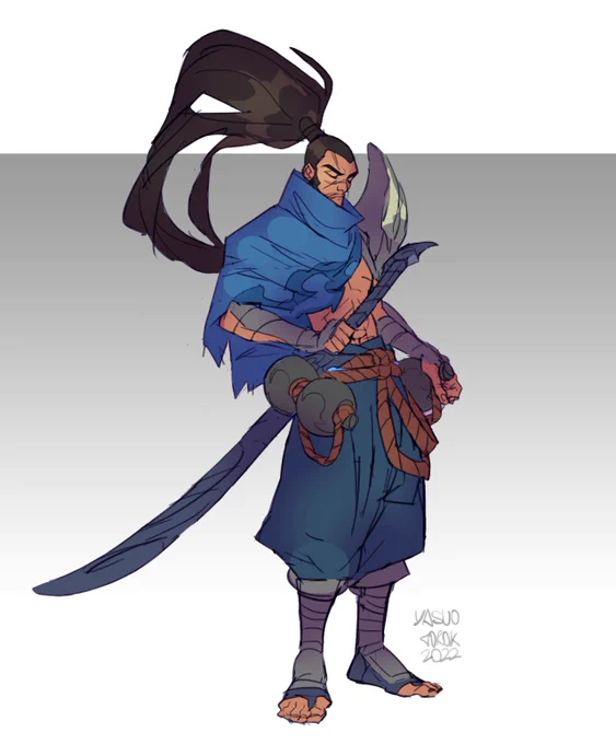 Should I make a version of grandpa yasuo to complete the timeline ?   #artoflegends #yasuo #leagueoflegends