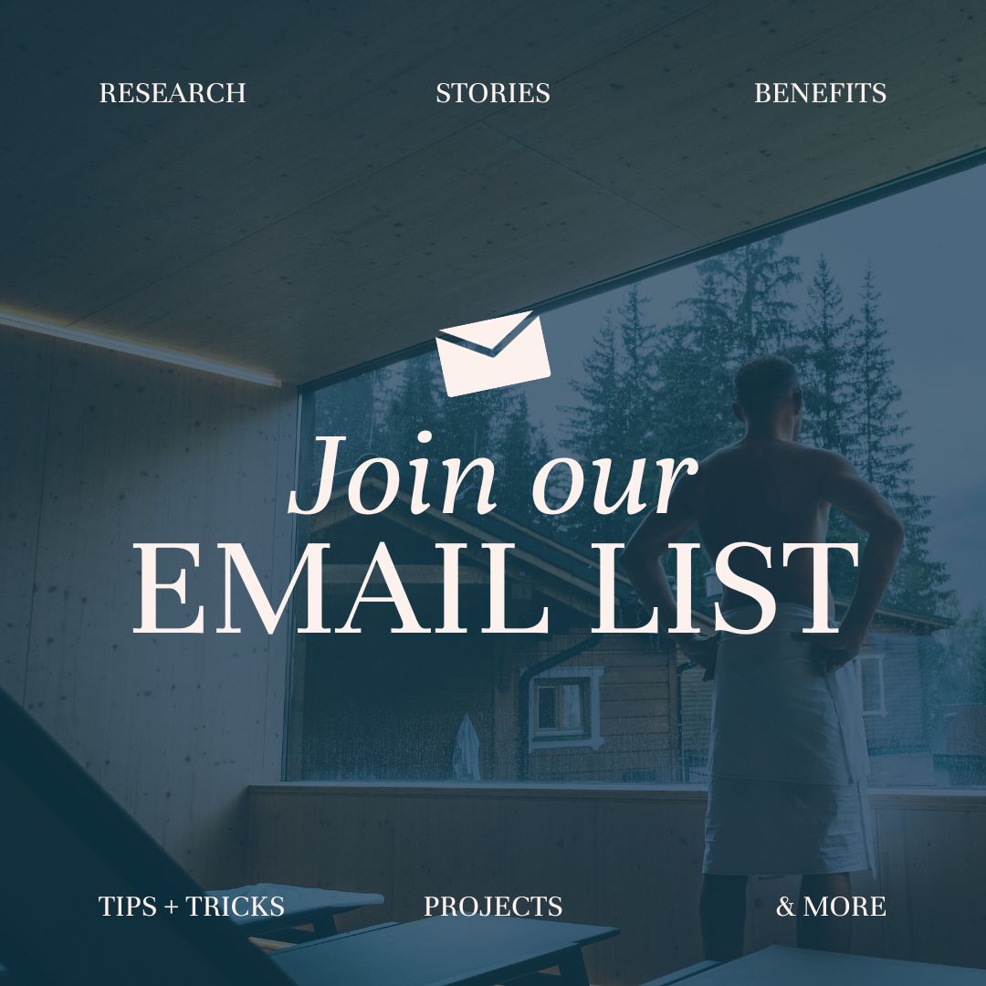 Subscribe to our newsletter and join #sauna enthusiasts to hear stories, learn about new research, get inspired by sauna installations and practices, and much more. bit.ly/3S6gCY2
