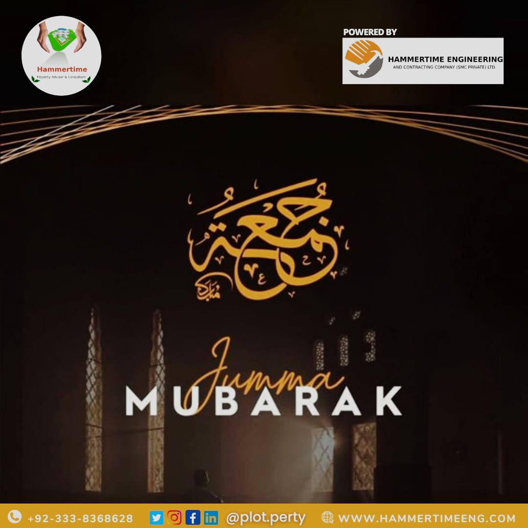 PertyPlot's tweet photo. Jumma Mubarak to all of you. May Allah listen to our petitions and favor us this Friday by blessening all our troubles!
#construction #hammerconstruction #constructionagency #yourdreamhomebuilder #builders #architecture #architect #architectipakistan #realestatedealers #realestat https://t.co/mo9pUg6ODg