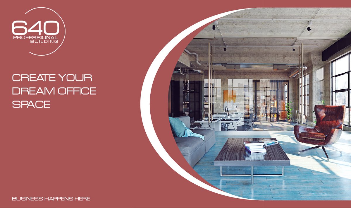 640PB's tweet photo. Always wanted your dream office, but it feels too intimidating to where to begin? No worries! We will customize your office, so you and your clients feel the utmost comfortable. We look forward to seeing you and your business at our beautiful building!

Business Happens Here!! https://t.co/4zXnMEVBOi