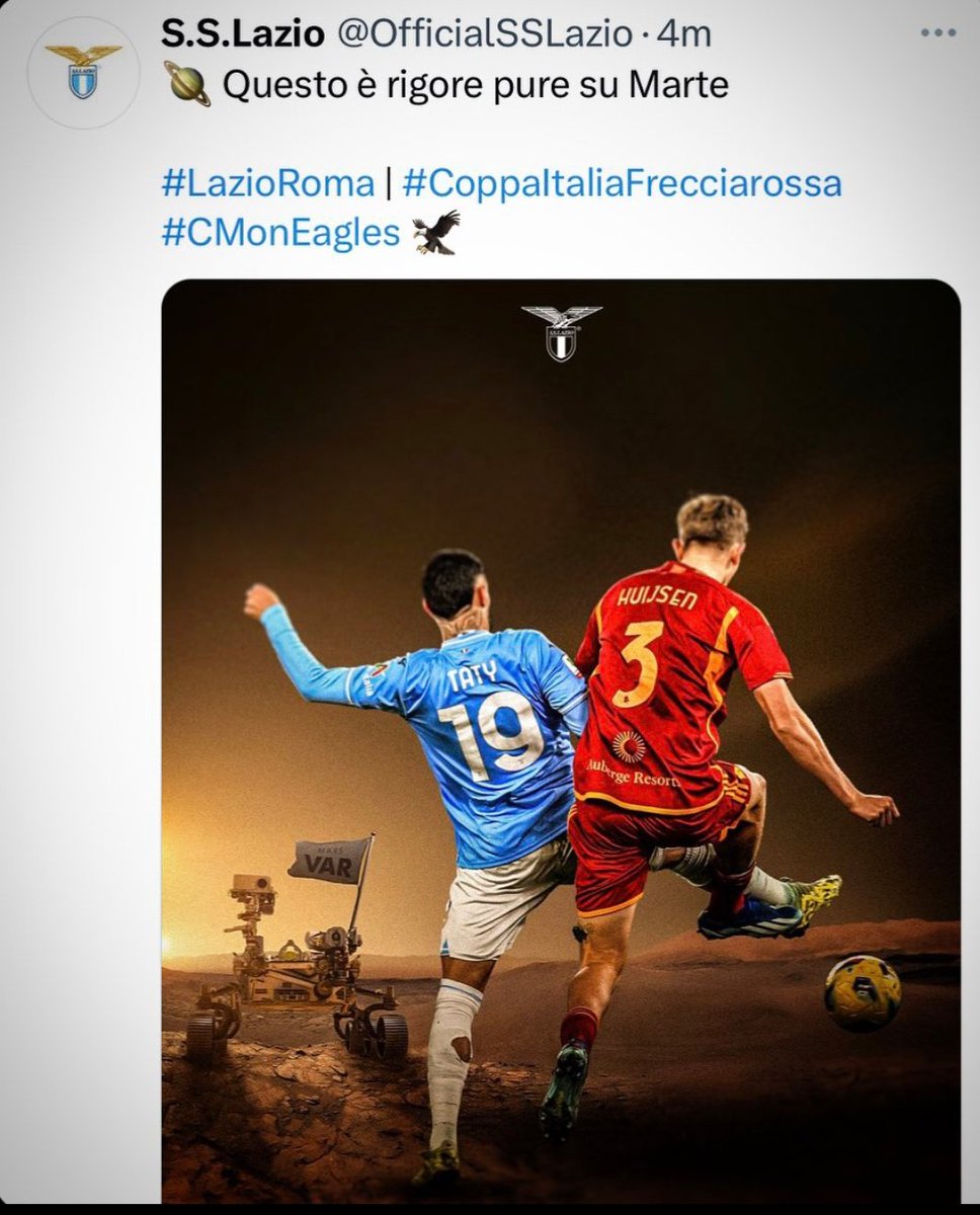 ...dicono i fascisti su #Marte

#Lazio
#LazioRoma