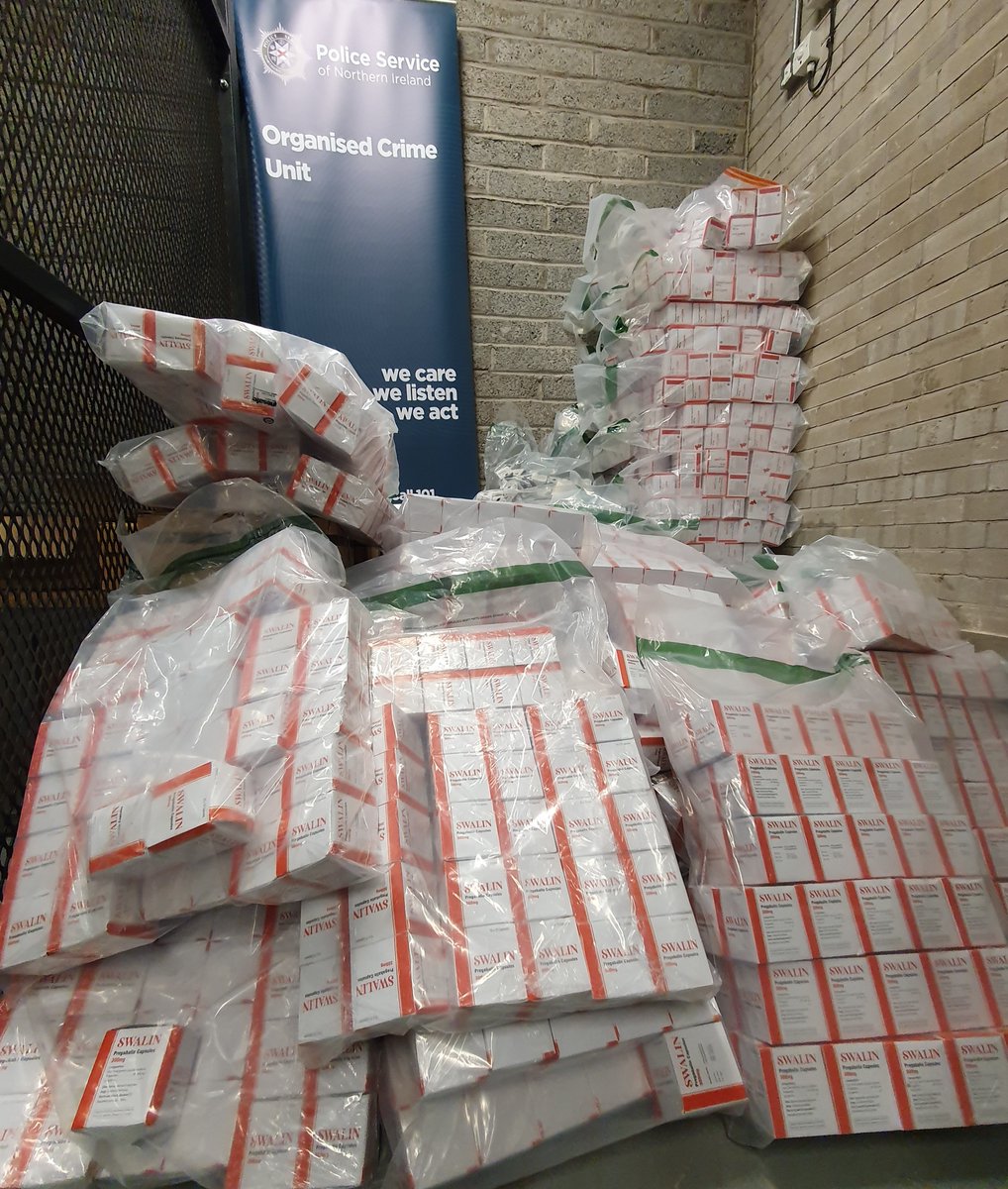 A large quantity of suspected class C controlled drugs have been seized during joint searches carried out by officers in our Organised Crime Unit and colleagues in UK Border Force.
 
orlo.uk/GuTkE

#OpDealbreaker