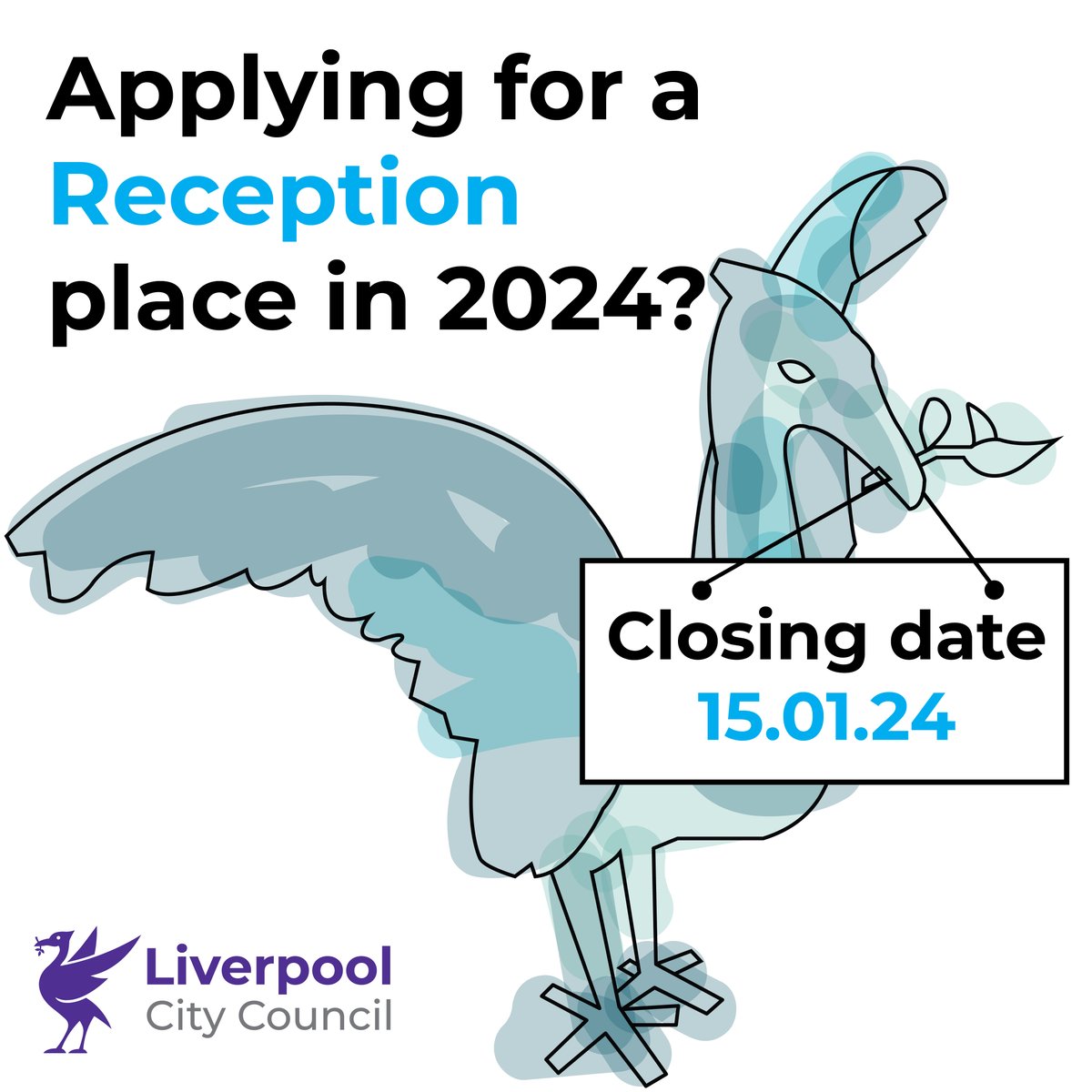 lpoolcouncil's tweet image. If you still need to apply for a Reception place for September 2024, applications close on 15th January 2024.

For more information and how to apply lpoolcouncil.info/Reception2024

#Schools #ReceptionAdmissions