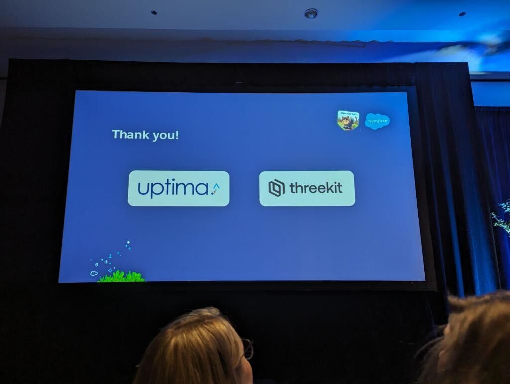 uptimaofficial's tweet photo. What better way to kick off 2024!π₯³π We are immensely grateful to the @salesforce and @threekit teams for driving innovation. Together, we're redefining possibilities with Elevate GenAI!π₯ @Logik__io @zilliant #ai #manufacturing #salesforce #salesforcemanufacturingsummit https://t.co/aCdzcB7pbQ