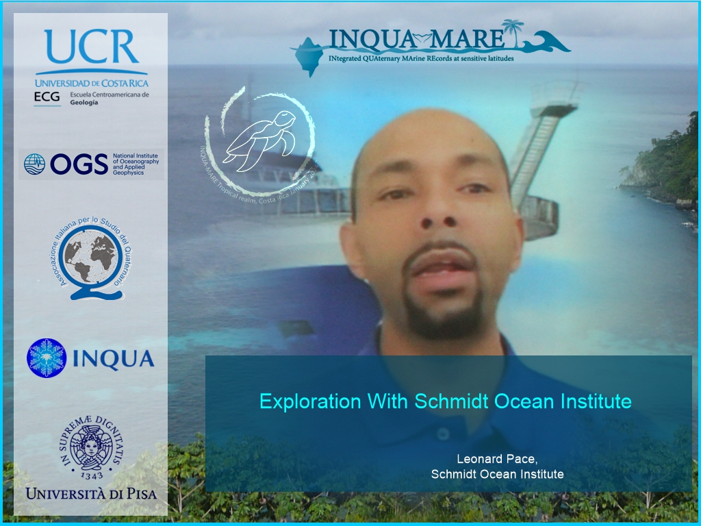 On the third day of @InquaMare we share important information about opportunities for educational experiences in different parts of the world! We started with Leonard Pace @leftlung01 from the @SchmidtOcean institute.