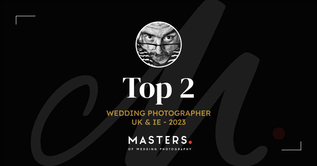 Chuffed to bits to be ranked 2nd in the UK & Ireland by Masters of Wedding Photography!
Big thanks to Christiaan, and Masters for running the show. Huge congratulations to Janina Brocklesby and Reportage Studios for 1st place! 🤩📷 

#award 
#awardwinning 
#mastersofphotography