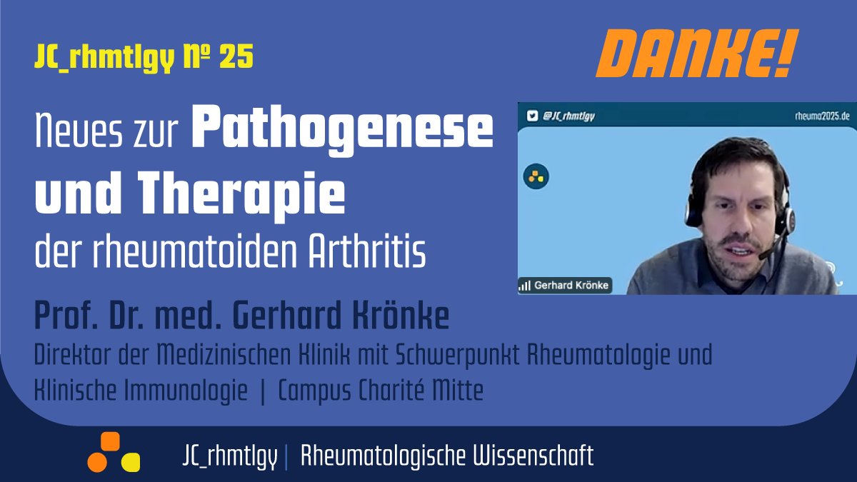 JC_rhmtlgy's tweet photo. Lieben Dank an Prof. Dr. med. Gerhard Krönke für seinen inspirierenden Beitrag beim letzten Journal Club! 📚 Großes Dankeschön auch an Lea für die gekonnte Moderation. 🎤 

🌐 Neues Format "MedCase live"
Start am 23. Januar um 18 Uhr auf YouTube (@R_rhmtlgy). 

#JournalClub https://t.co/VMfN9HLblI