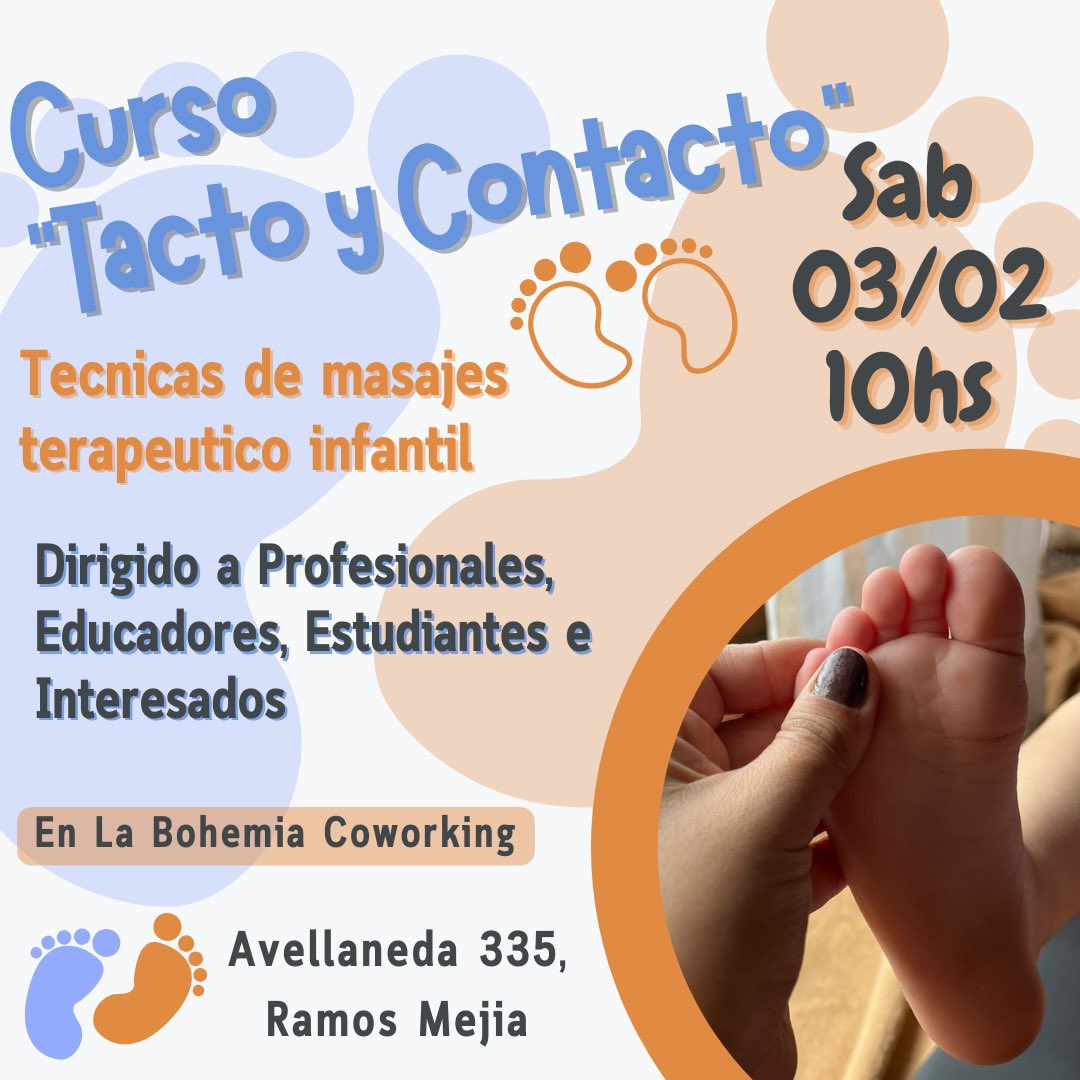 MaleMSanchezG's tweet photo. 1er Curso grupal presencial “Tacto y contacto” 🌈🧸
Técnicas de Masajes relajantes terapéutico infantiles que incluye a las familias dentro de esta es decir el registro del cuerpo del que brinda el masaje, del que comienza el contacto con el más peque. https://t.co/EI4PcddrMS