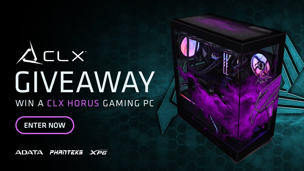 CLX Gaming (@clxgaming) on Twitter photo 🚨NEW PC GIVEAWAY 🚨
We teamed up with <a href="/ADATATechnology/">ADATA Technology</a> <a href="/XPG_NA/">XPG North America</a> and <a href="/PhanteksUSA/">Phanteks</a> to give you a chance to with a Custom Purple Horus PC!
💜 LIKE
🟪 REPOST
🟣 TAG A FRIEND
ENTER HERE:
giveaways.joinsurf.com/CLXGaming/horu…
#CLXGaming #CLXHorus 🚨NEW PC GIVEAWAY 🚨
We teamed up with <a href="/ADATATechnology/">ADATA Technology</a> <a href="/XPG_NA/">XPG North America</a> and <a href="/PhanteksUSA/">Phanteks</a> to give you a chance to with a Custom Purple Horus PC!
💜 LIKE
🟪 REPOST
🟣 TAG A FRIEND
ENTER HERE:
giveaways.joinsurf.com/CLXGaming/horu…
#CLXGaming #CLXHorus