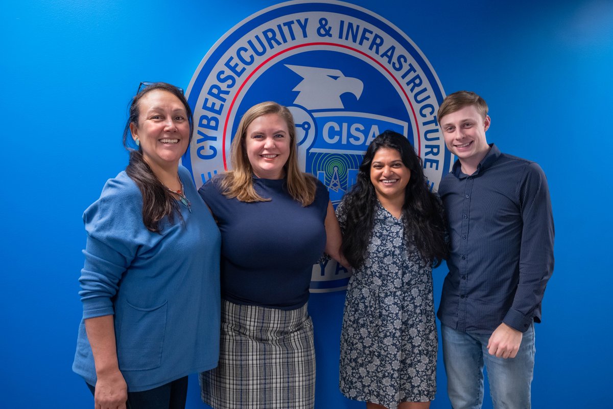 CISAgov's tweet photo. Today is #WearBlueDay and we are wearing blue to bring awareness to #HumanTrafficking. Learn more from @DHSBlueCampaign: https://t.co/86acGOsBOy 💙 https://t.co/FYmXfspzVF