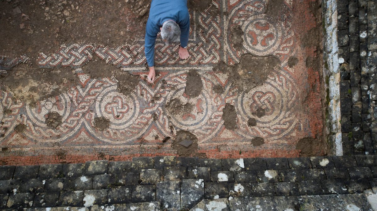 IMMENSE. An #EarlyMedieval mosaic @NTChedworth 
#DiggingForBritain @theAliceRoberts 

nationaltrust.org.uk/visit/gloucest…