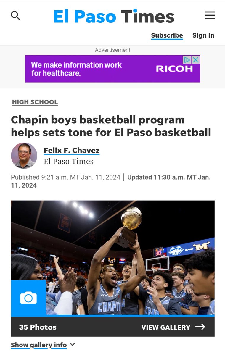 coachlewis40's tweet photo. appreciative of This ๐๐ฟ...
@ChapinBoysBBall is grateful for @Fchavezeptimes. My coaching staff & athletes (past & present) all deserve the praise for the success. I'm blessed to be their head coach
WE STILL HAVE WORK TO DO!!!
#ACC
#ADifferentBreed
#RiverWalkin
#Sacrifice https://t.co/0Vezr9ilOp