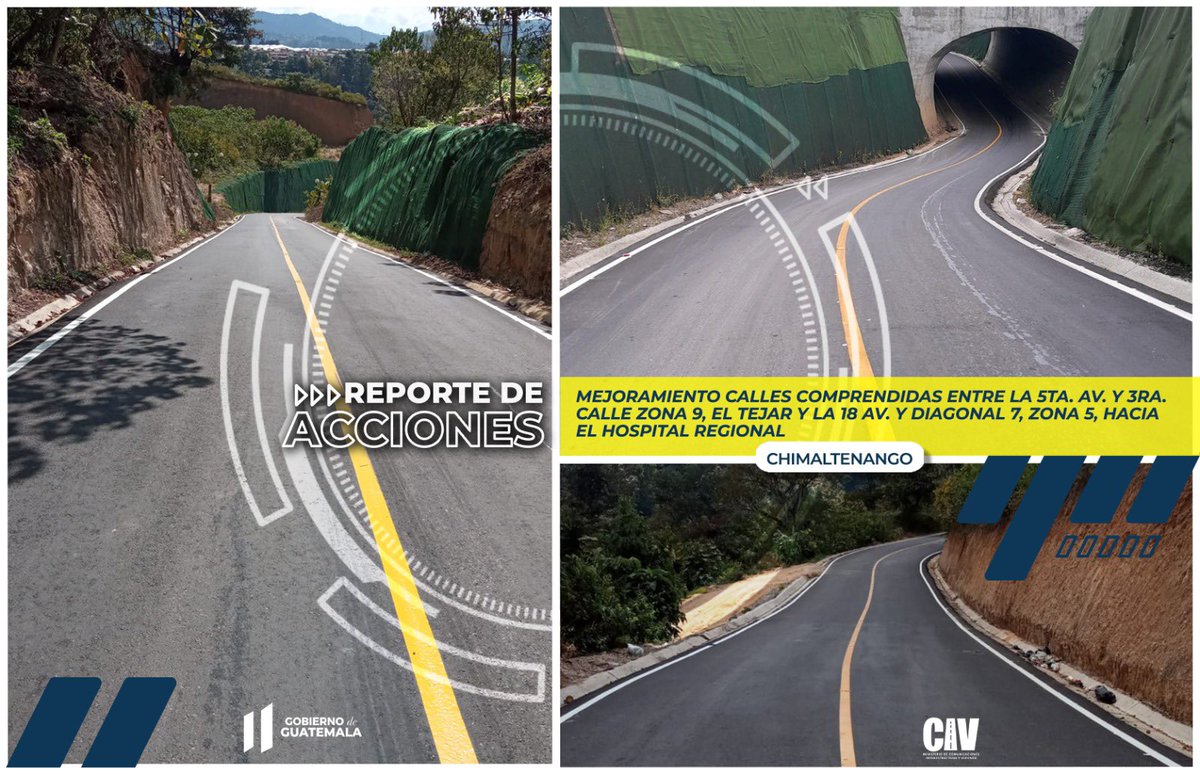 #ReporteDeAcciones | ⏩📍Te compartimos los avances del Mejoramiento en El Tejar, Chimaltenango. 🚜