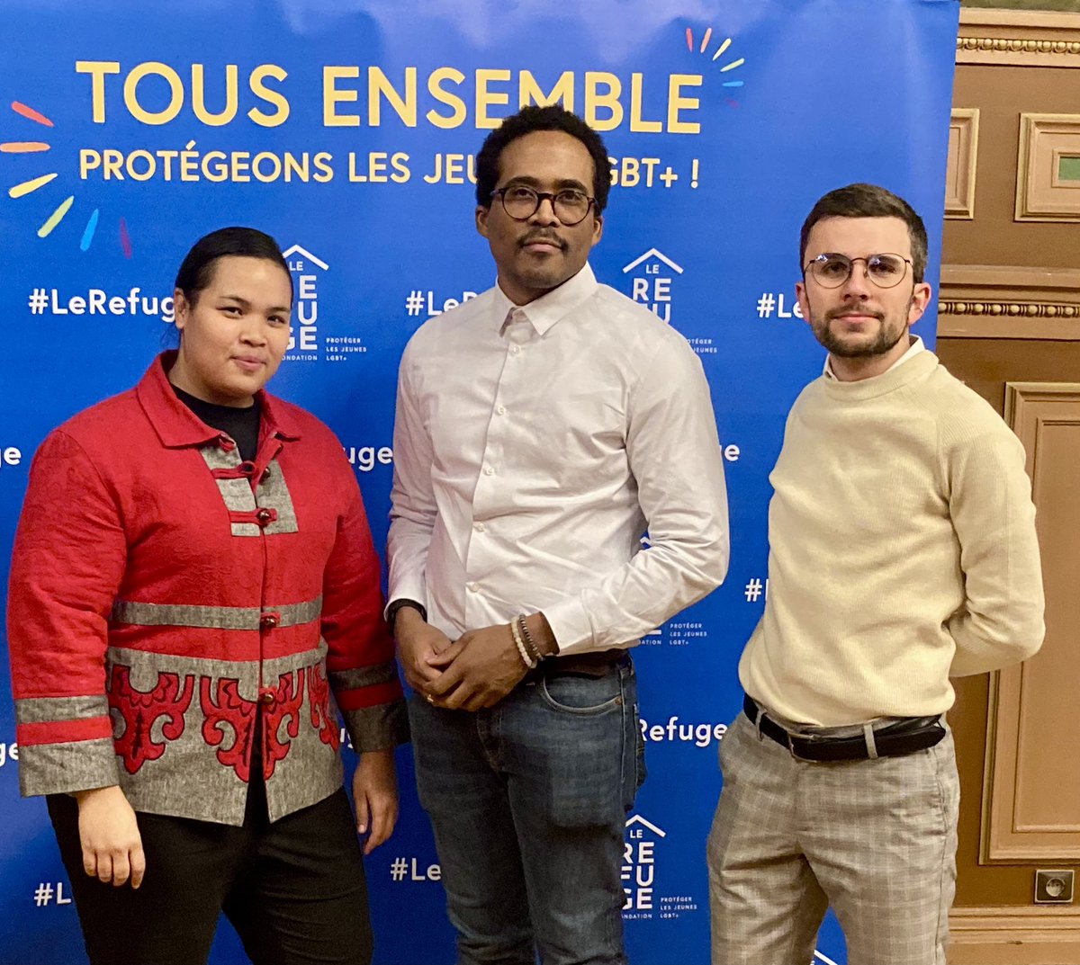 LGBT_Talents's tweet photo. Alors que les plus vulnérables sont les plus touchés par le froid, il était important pour nous d’être aux vœux @lerefuge pour soutenir leurs actions d’aide auprès des #jeunes #LGBT+ mis à la rue par leurs familles en raison de leur orientation sexuelle et/ou identité de genre. https://t.co/jZqu4M7L6z