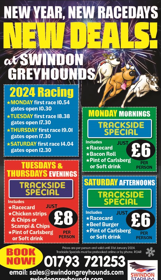 Swindon Greyhound Stadium tweet media