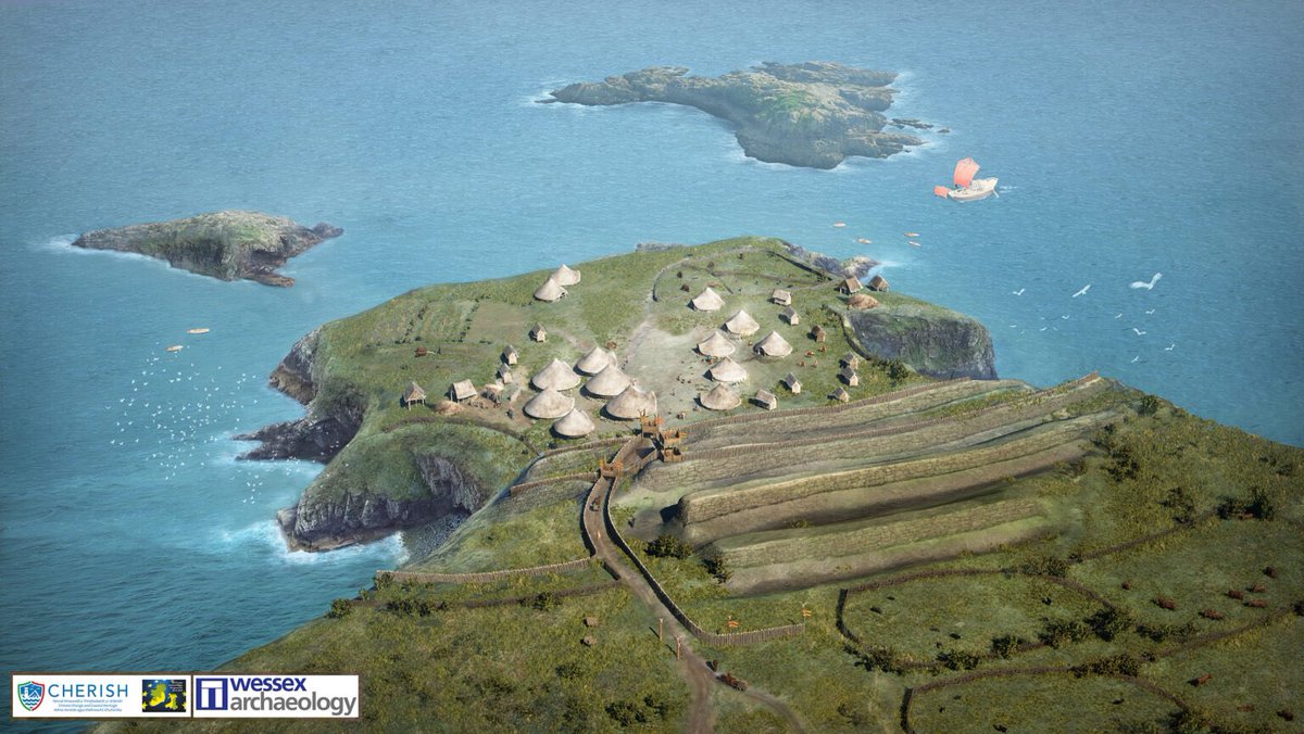 Want to find out more about the incredible @NTCymru_ site at #Caerfai? coflein.gov.uk/en/site/305396/ #DiggingForBritain @CHERISHproj 📷 reconstruction by @wessexarch