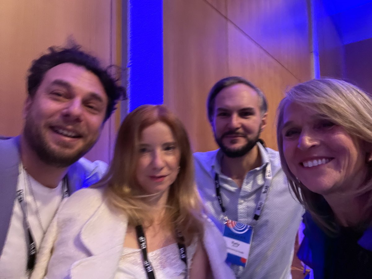 A great panel with ⁦<a href="/TheNewHealthCl1/">The New Health Club</a>⁩ ⁦<a href="/LeorRoseman/">Leor Roseman 🦋 @leorroseman.bsky.social</a>⁩ ⁦<a href="/yblokhin/">Yuriy</a>⁩ at DLD in Munich on war trauma, intergenerational trauma and psychedelics.  Primarily an AI conference - people looking at how to connect the AI and psychedelic dots.