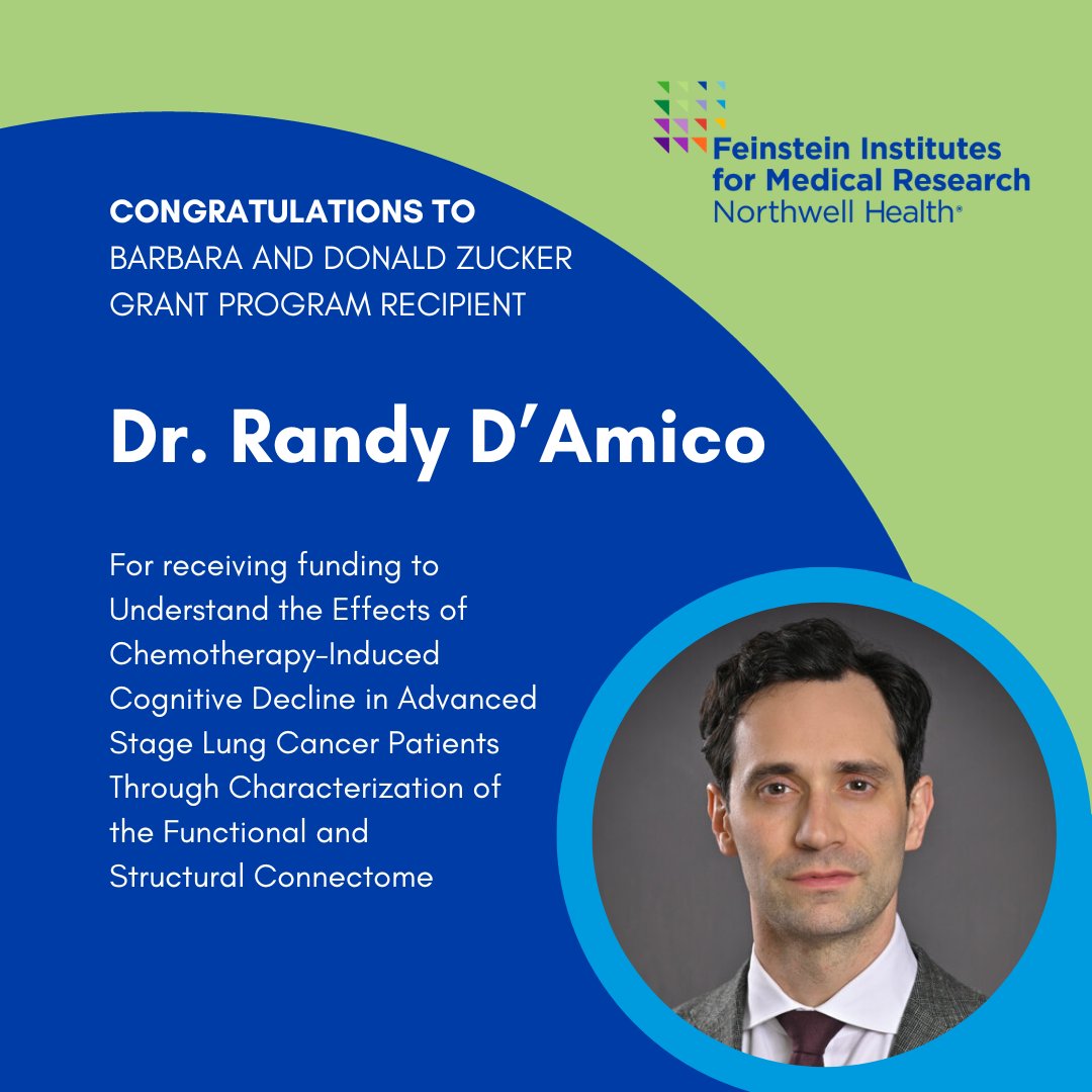Congratulations to Dr. @RandyDAmico_MD for receiving the Barbara and Donald Zucker Grant! We look forward to sharing his findings and to continue our #connectomics research at @lenoxhill. 🔬🧠
