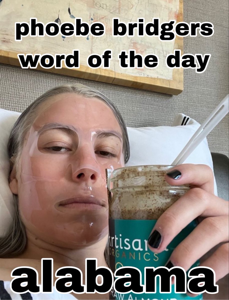 phoebe bridgers word of the day is: Alabama
1/11/24
requested by <a href="/foremmaforever_/">-30kg</a>