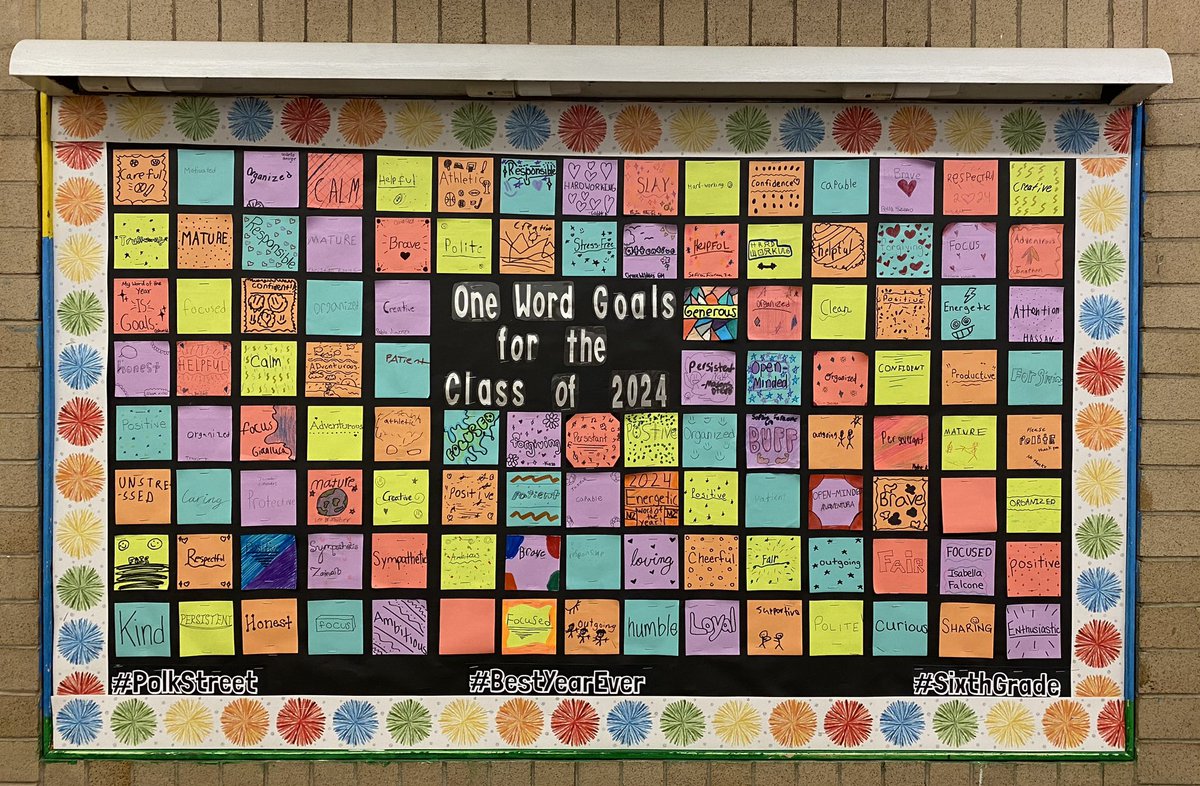 6th graders <a href="/polk_street/">Polk Street School</a> created one word goals to focus on throughout the new year 🤍💙 #WeAreFranklinSquare <a href="/c_psaros/">Mrs. Psaros 📚📓✏️</a> <a href="/mrs_beksinski/">Mrs. J. Beksinski</a> <a href="/Mr_Steinberg6/">Mr.Steinberg</a> <a href="/MrsMessados/">Mrs. Messados</a> <a href="/LearnWithMsLane/">Ms. Lane</a>
