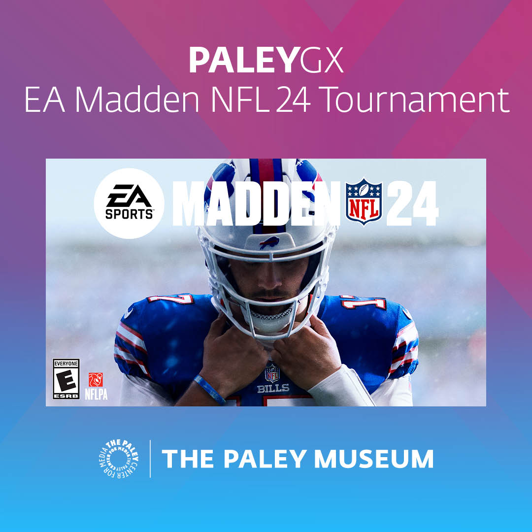 paleycenter's tweet photo. Join us on Saturday, February 3rd for our EA Madden NFL 24 e-sports gaming tournament here at The Paley Museum! #PaleyGX @EAMaddenNFL https://t.co/nG6n2ZgpUl https://t.co/YFkmELCpM8