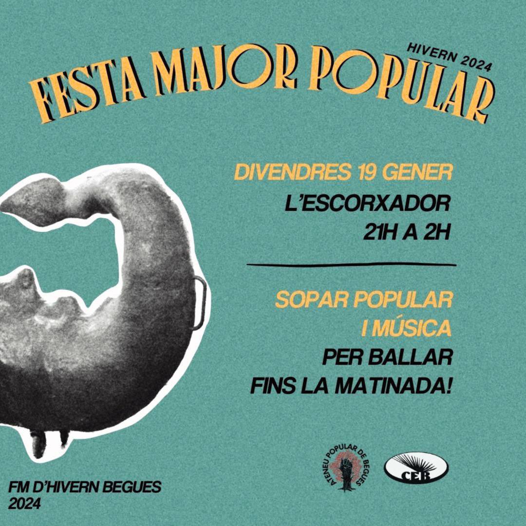 AteneuBegues's tweet photo. Ja tenim aquí la Festa Major d’Hivern de Begues!!❄️🎉 I volem gaudir-la plegades! Us esperem el divendres 19 de gener a l’Escorxador de Begues🌟

🍽️ Sopar popular “jo porto”
🪩 Musica i bailoteo fins les 2 de la matinada

BARRA A PREUS POPULARS🍻

Organitza: CEB BEGUES i Ateneu❤️‍🩹 https://t.co/JdbdiNi7r3