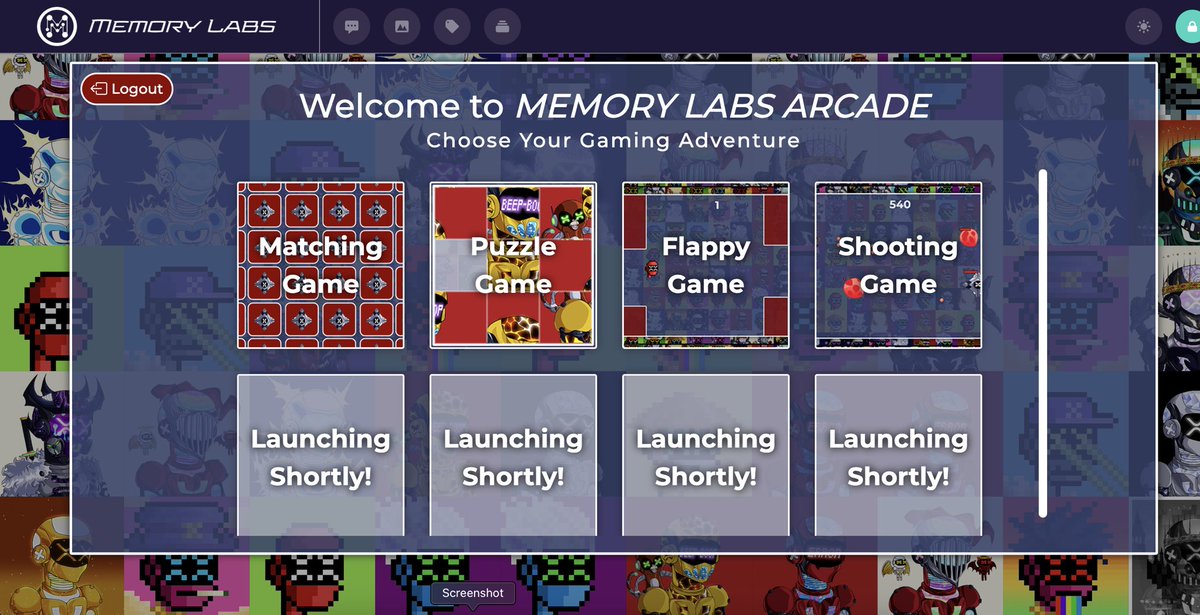NOT ONLY IS OUR #XBOTCLUB NFT MARKETPLACE CURRENTLY IN BETA TESTING AND COMING TO <a href="/xMemoryLabs/">MEMORY LABS</a> SOON…✅

WE ALSO HAVE A MINI-GAME ARCADE ON THE WAY AS WELL… 👀🔥

memorylabs.xbots.club