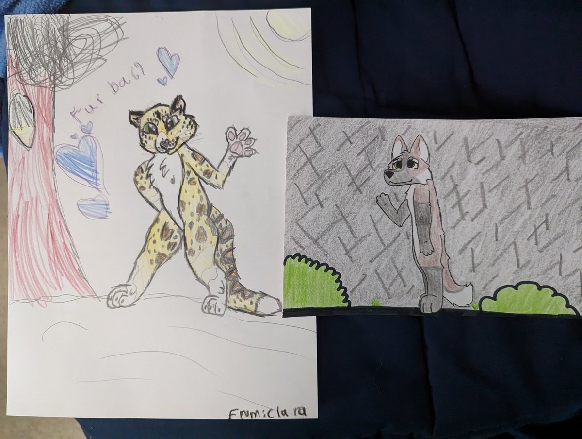 lilfurbal's tweet photo. It's just too much adorable.  My nieces drew me fan art, :D.  Also, Beans. https://t.co/S3jABzLDsD