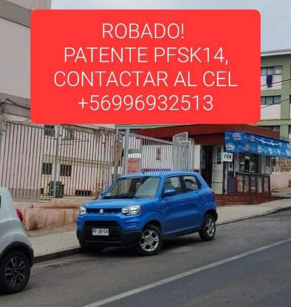 iL_Demian's tweet photo. A tod@s mis contactos, favor de difundir. Se robaron el auto de mi amiga, en #Antofagasta #Chile cualquier información favor de avisar por este medio o al número telefónico de la imagen.
De antemano gracias.

@CarabAntof @ArayaPedro @ciudadanovidela @jaimearaya @diputada_yovana https://t.co/7H6GQDR5rY