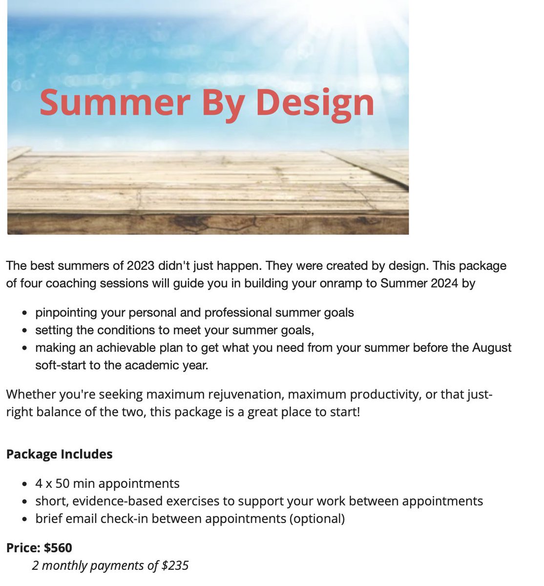 #Academic friends: beat the Arctic chill by preparing for your best #summer yet.  This brief coaching package makes all the difference. Learn more or get started at heatherfryercoaching.com .