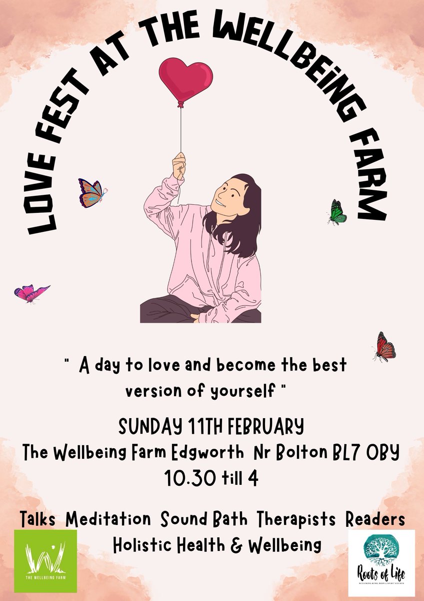rootsoflife5's tweet photo. ❤️ Roots of Life Events ✨️ are excited to announce The LOVE FEST Valentine's Event. ❤️

📍At The Wellbeing Farm, Edgworth BL7 0BY
📅 Sunday 11th February  2024
🕐 10.30 am till 4 pm

❤️ A day to love and become the best version of yourself. 

https://t.co/xSEukWbYDh https://t.co/ctlLzEabDG