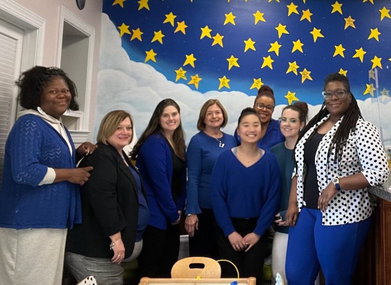 cacfaync's tweet photo. @OJPOVC We joined you in #WearBlueToday here at the Child Advocacy Center in Fayetteville, NC! https://t.co/Z1sn7CY2Dg