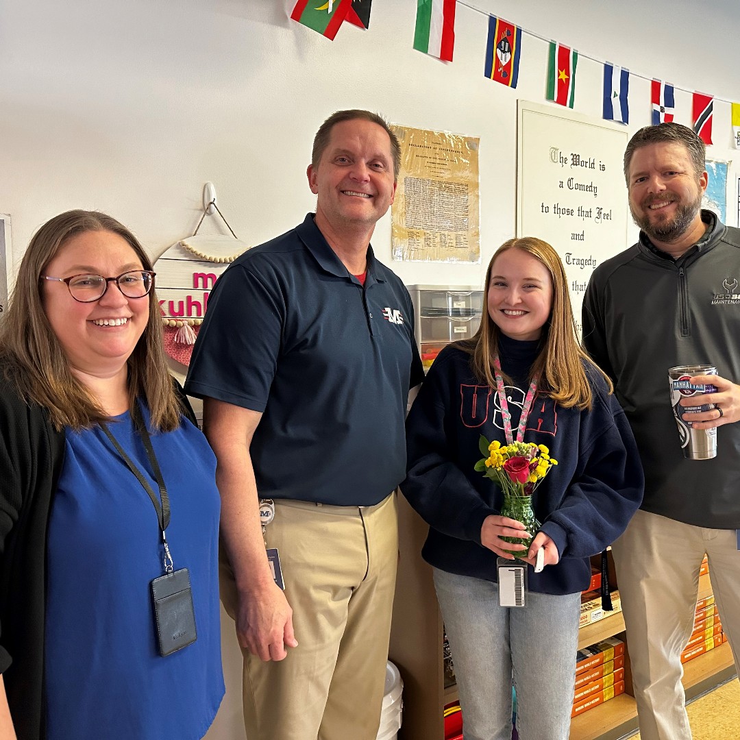 usd383's tweet photo. MHS Social Studies teacher Ashlyn Kuhlmann is a 2024 Kansas Horizon Award Recipient!
The Horizon Award program, sponsored by KSDE, identifies and recognizes excellent teaching by second-year teachers in classrooms across Kansas.
Congratulations, Mrs. Kuhlmann! #THE383 https://t.co/J1BoYMhs93