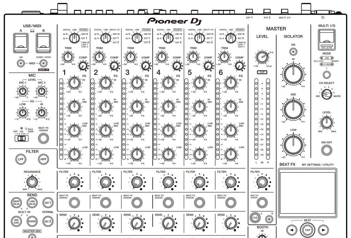 How to use the @PioneerDJ DJM-V10 to sync your DJ set with MIDI (finally) - cdm.link/2024/01/pionee… - thanks @laurenflax ! @PioneerDJglobal