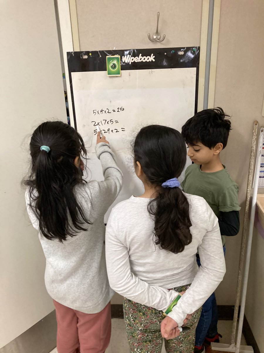 Mastering the associative property in math! Multiplying numbers in any order! Students loved it! Passing on what I have learned💡⭐️

<a href="/marshatkelly/">Marsha Kelly</a> <a href="/Hanaeduworld/">Hana</a> <a href="/JeffBruce11/">Jeff Bruce</a> <a href="/EmilyCarrTVDSB/">Emily Carr PS</a> <a href="/MrsKMethot/">Kristin Methot</a> #JMPtvdsb