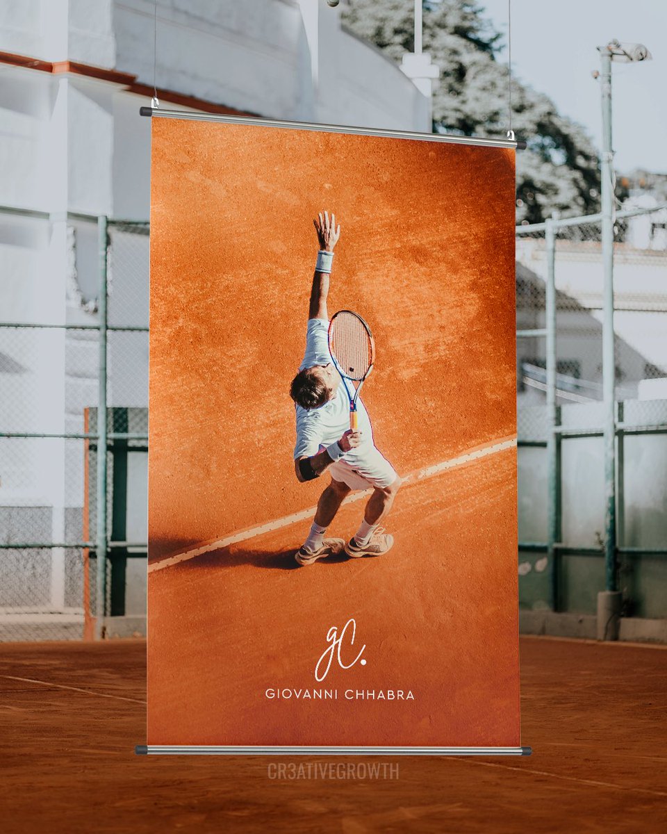 Cr3ativeGrowth's tweet photo. Winning branding worthy of a champ 🎾 🏆 

Giovanni Chhabra reached out to us with a vision. We worked on developing his personal branding as a tennis player, and turned out to be exactly what he was looking for. 

What are your thoughts? 

#Branding #Marketing #Graphicdesign https://t.co/55iMRzDI7T