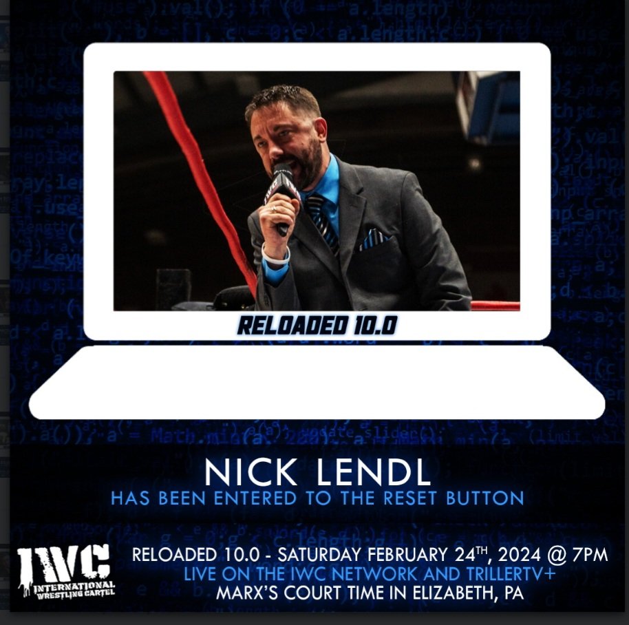 Please, no... 🙏 Tickets on sale now at IWCWRESTLING.COM! @IWCwrestling #Reloaded #ResetButton #RingAnnouncer #IPPV #FitePlus #TrillerTV