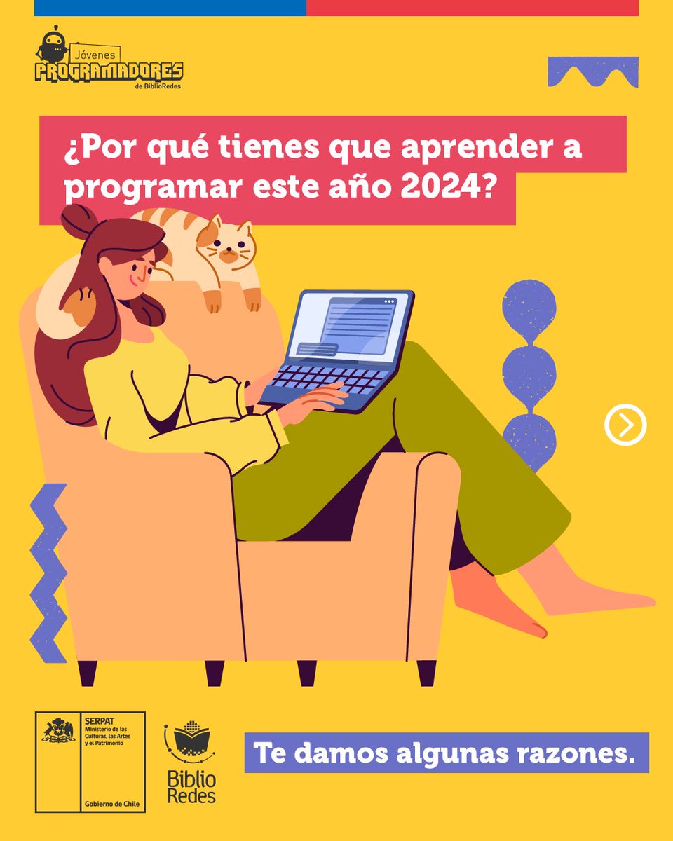 JProgramadores's tweet image. 👩💻👨💻Cuenta con nuevas habilidades aprendiendo los distintos lenguajes de código y programación que le darán un plus a tus conocimientos y te brindarán más oportunidades en distintos ámbitos de tu vida.
Inscríbete a nuestros cursos ➡️ jovenesprogramadores.cl
