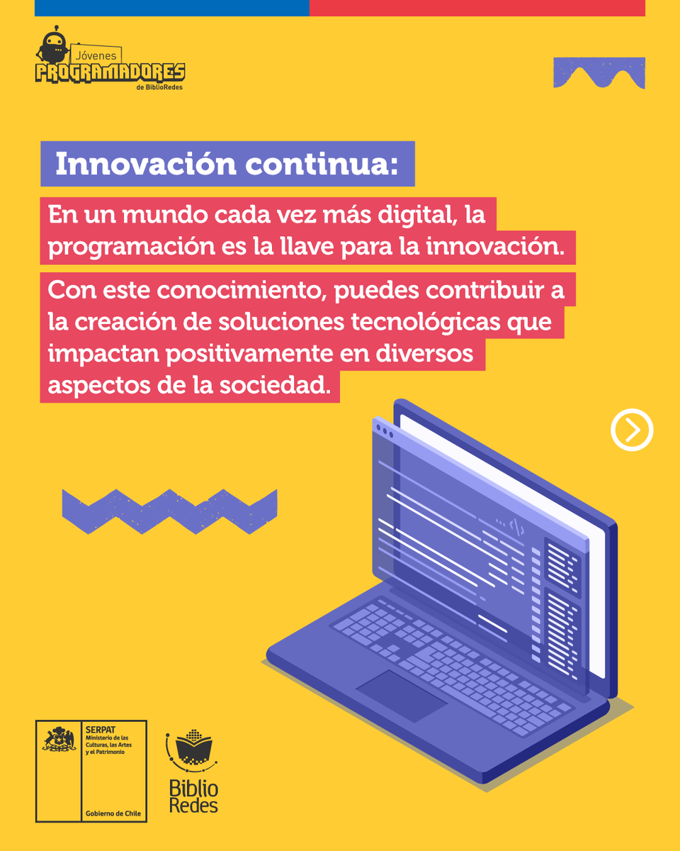 JProgramadores's tweet image. 👩💻👨💻Cuenta con nuevas habilidades aprendiendo los distintos lenguajes de código y programación que le darán un plus a tus conocimientos y te brindarán más oportunidades en distintos ámbitos de tu vida.
Inscríbete a nuestros cursos ➡️ jovenesprogramadores.cl
