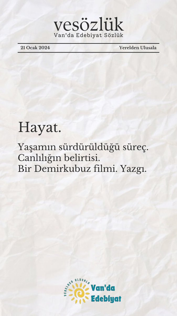 vandaedebiyat's tweet photo. 📌
@ZekiDemirkubuz
#VandaEdebiyat
#VeSözlük https://t.co/74qIFnk9Tz