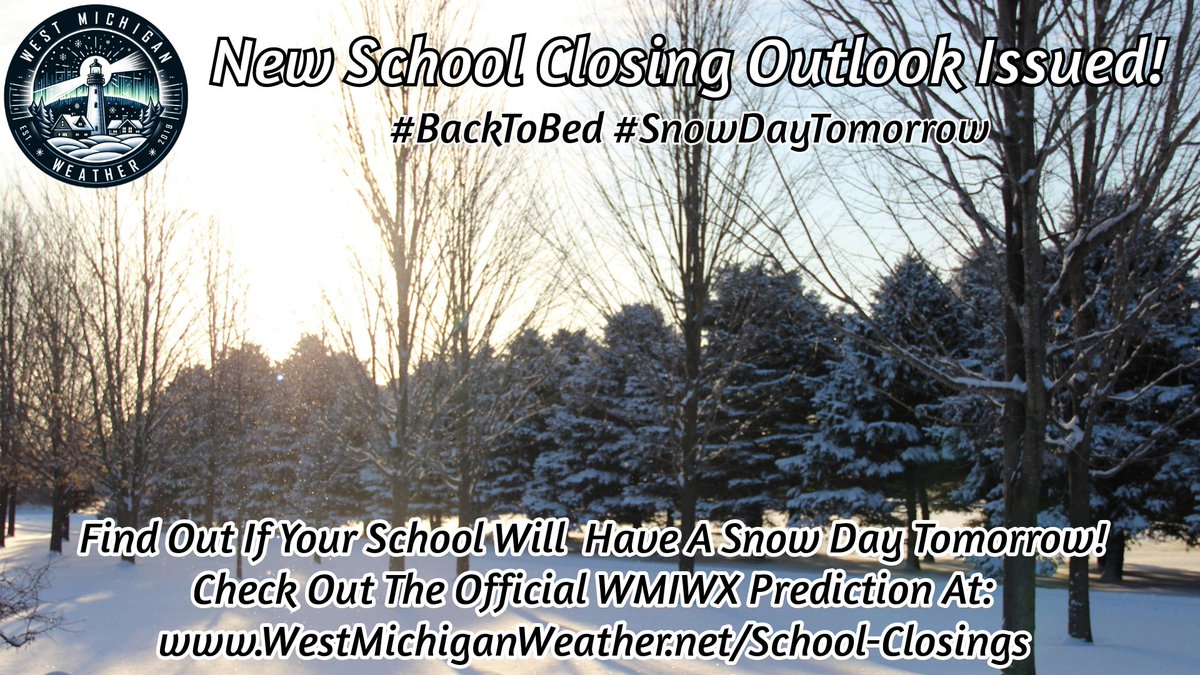 westmiwx's tweet photo. LEVEL 6/6 EXTREME RISK OF SCHOOL CLOSURES!
New School Closing Outlook live on https://t.co/WRbEQ6IIm1
Forecast update and additional Winter Storm Warning details coming later this evening!
#wmiwx #WinterStorm #Blizzard #BackToBed #SnowDay #SnowDayTomorrow https://t.co/5ktxURkPNi