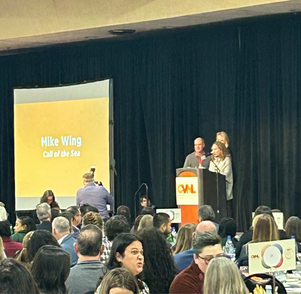 Capacity4Change's tweet photo. Woot! Volunteer of the year!! Mike Wing from Call of The Sea - congratulations! ❤️

#HeartOfMarin #VolunteerOfTheYear #CVNL https://t.co/Nu5EVctNdr