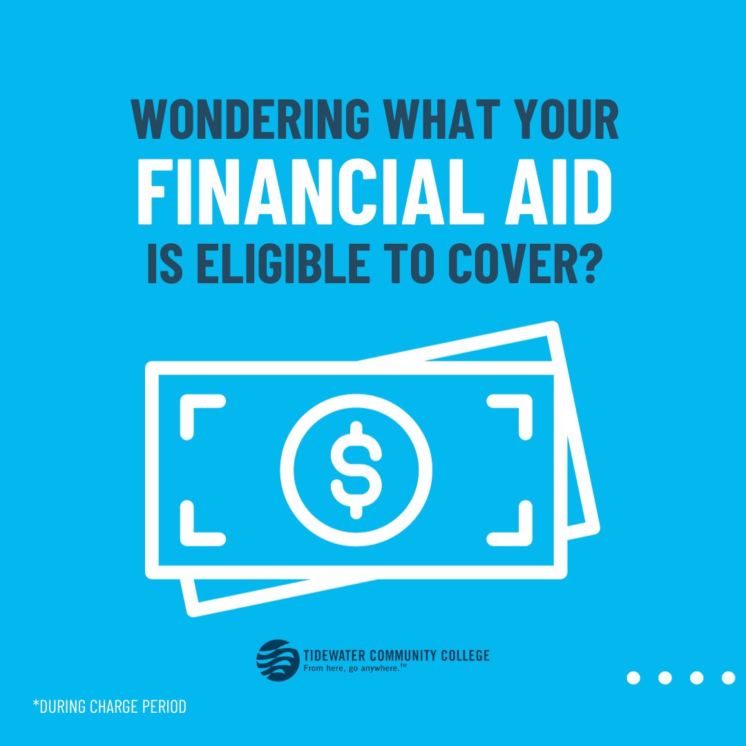 TCCva's tweet photo. Unsure what your financial aid is eligible to cover? Don't worry, we've got you! 👏🏾👏🏿👏🏼 

All are ON SALE NOW at the campus business offices. For Financial Aid charge periods, visit https://t.co/DksKfi8rBa

#TCCva #CampusEats #KingzCourtCafe #CollegeHack #TCCvb #HamptonRoads https://t.co/86mIBmdv36