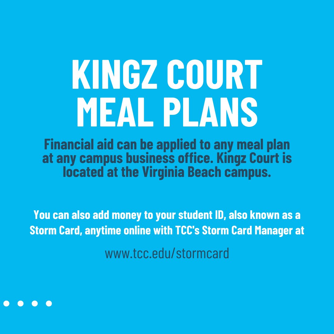 TCCva's tweet photo. Unsure what your financial aid is eligible to cover? Don't worry, we've got you! 👏🏾👏🏿👏🏼 

All are ON SALE NOW at the campus business offices. For Financial Aid charge periods, visit https://t.co/DksKfi8rBa

#TCCva #CampusEats #KingzCourtCafe #CollegeHack #TCCvb #HamptonRoads https://t.co/86mIBmdv36