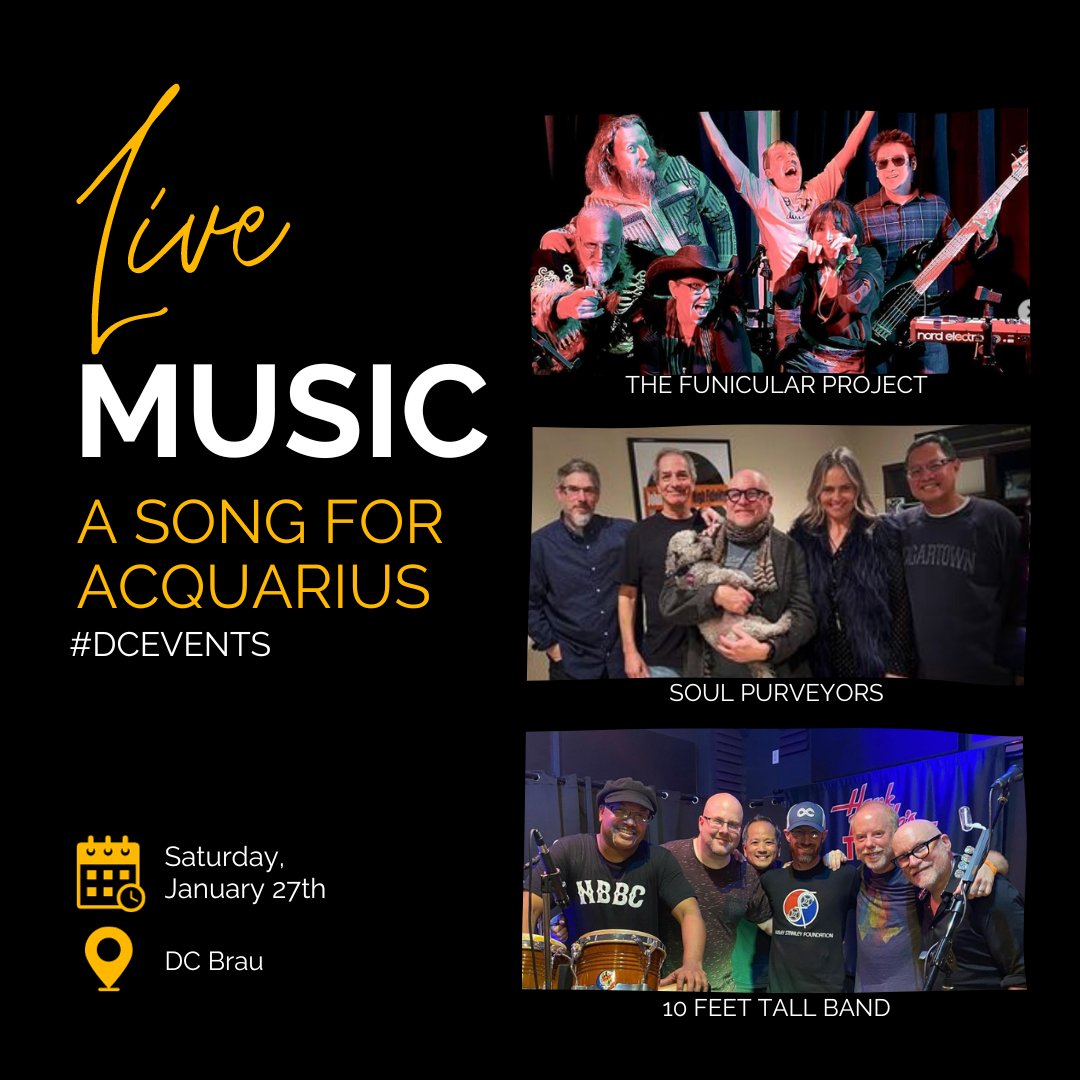 Aquarians, mark your calendars for a birthday bash on Saturday, January 27th! <a href="/dcbrau/">DC Brau Brewing</a> is celebrating all things Aquarius with a stellar lineup of musicians and good vibes.

Get ready to toast to a birthday bash you won't forget!

#WashingtonDC <a href="/DCSquared_DC/">DC Squared</a>
